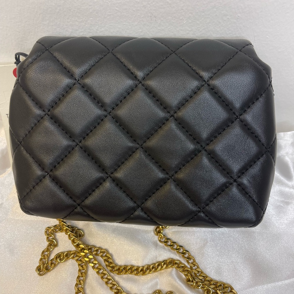 Ted Baker Ginn Quilted Sheep Grain Leather Crossbody Bag NWT - Picture 3 of 12